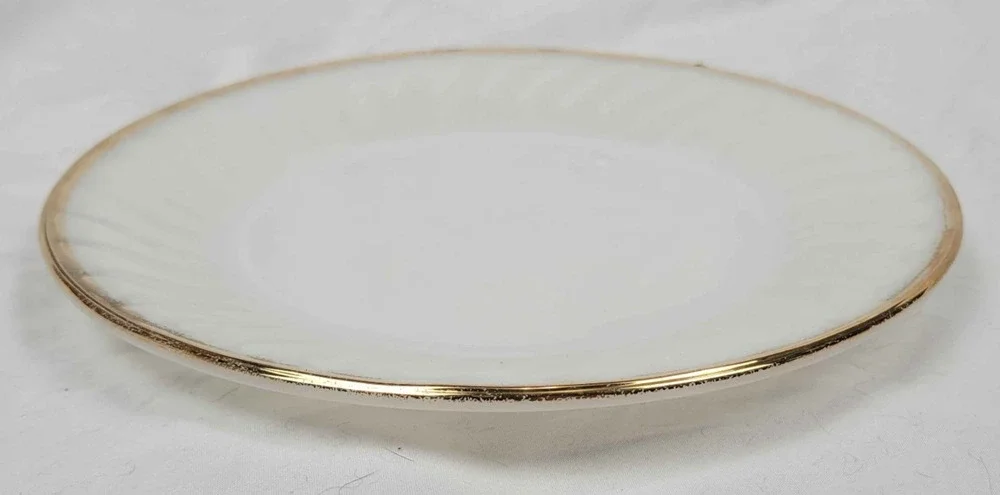 Vintage Oven Fire-King Ware White Porcelain Plate